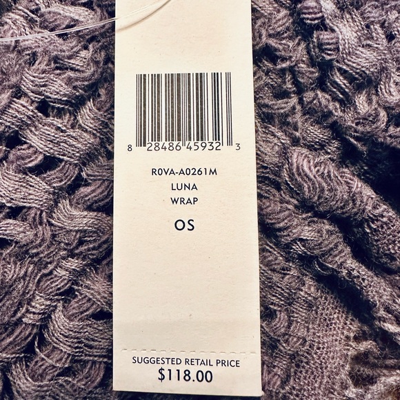 NEW + TAGS Eileen Fisher Italian Wool Scarf in Grey - Picture 6 of 6